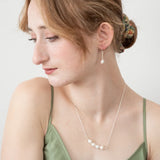 Birch Jewellery | Freshwater Pearl Jewellery Earrings & Necklace Set | Gold