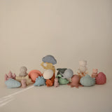 Mushie | Mold Free Bath Toy Play Set | 4 Pack