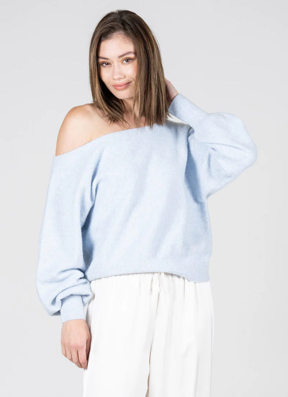 C’est Moi | Drape Shoulder Sweater