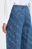 B Young | BYKanio Floral Wide-Leg Denim Pants