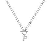 Natalie Wood | Initial Necklace | Silver