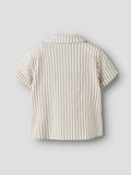 Name It | Children’s Button Up Short Sleeve | Chateau Grey