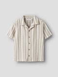 Name It | Regular Fit Woven Children's Button Up | Chateau Grey
