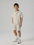 Name It | Regular Fit Woven Children's Button Up | Chateau Grey