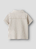 Name It | Baby Button Up Short Sleeve | Chateau Grey