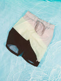 Name It | Colourblock Swim Shorts | Chateau Gray