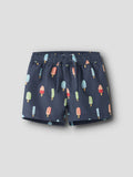 Name It | Printed Swim Shorts | Vintage Indigo