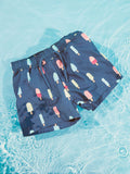 Name It | Printed Swim Shorts | Vintage Indigo