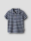 Name It | Regular Fit Children's Terry Polo Shirt | Vintage Blue