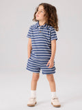 Name It | Regular Fit Children's Terry Polo Shirt | Vintage Blue