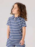 Name It | Regular Fit Children's Terry Polo Shirt | Vintage Blue