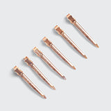 Kitsch | Rose Gold Styling Hair Clips | 6pc Set