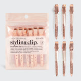 Kitsch | Rose Gold Styling Hair Clips | 6pc Set