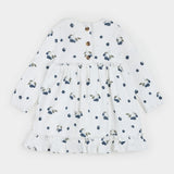 Petit Lem | Blueberries Print on Ribbed Dress Set