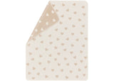 David Fussennegger | Carla Baby Blanket | Hearts Allover | Beige