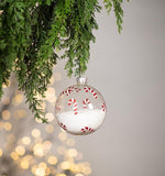 Abbott | Candy Cane & Snow Christmas Ornament