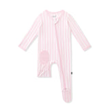 Kyte Baby | Zippered Footie Sleeper | Small Sakura Stripe