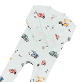 Kyte Baby | Zippered Footie Sleeper | City Vehicles