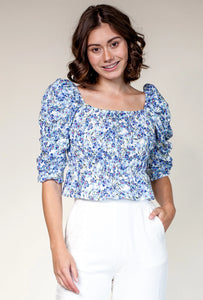 Pink Martini | Provence Top | Blue