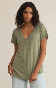Z Supply | Asher V-Neck Tee | Avocado