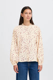 Ichi | Ihlanora Blouse Shirt | Small Flower Maroon