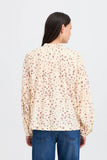 Ichi | Ihlanora Blouse Shirt | Small Flower Maroon