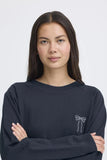 Ichi | Ihmarrot Bow Sweater | Total Eclipse