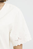 Ichi | Ihmimmie Short Sleeve Shirt | Cloud Dancer