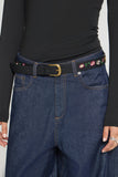 Ichi | Iarinna Black Floral Belt