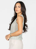 C’est Moi | Knit Pattern Tank Top | Mint