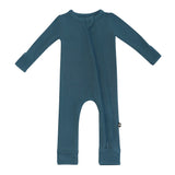 Kyte Baby | Ribbed Zippered Footless Romper | Atlantic 2T