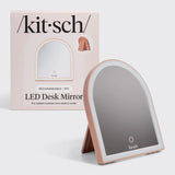Kitsch | Terracotta Arch Desk LED Mirror