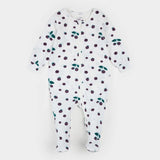 Petit Lem | Blackberry Print on Off-White Sleeper