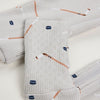 Petit Lem | Slapstick Hockey Print Convertible Ribbed Sleeper