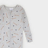 Petit Lem | Slapstick Hockey Print Convertible Ribbed Sleeper