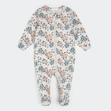 Petit Lem | Spring Flowers Print on Cream Sleeper
