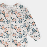 Petit Lem | Spring Flowers Print on Cream Sleeper