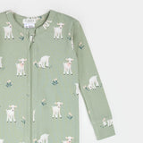 Petit Lem | Little Lamb On Sage Convertible Sleeper
