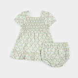 Petit Lem | Strawberry Gingham Print Dress Set