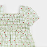 Petit Lem | Strawberry Gingham Print Dress Set