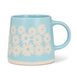 Abbott | Wide Base Blue Daisy Mug