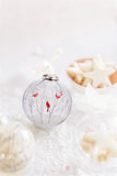 Abbott | Cardinal in Trees Ball Christmas Ornament