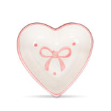 Abbott | Small Heart Dish with Pink Bows