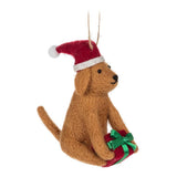 Abbott | Holiday Dog with Present Christmas Ornament