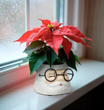 Abbott | Small Santa with Glasses Planter