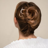 Kitsch | Metal Bow French Hair Pin | Gold
