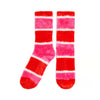 Shiraleah | Pink and Red Fuzzy Striped Socks