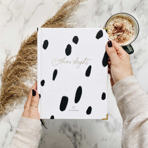 Blush & Gold | Dalmatian Lined Notebook | Shine Bright