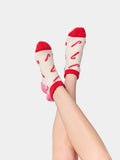 Shiraleah | Fuzzy Candy Cane Socks