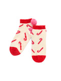 Shiraleah | Fuzzy Candy Cane Socks